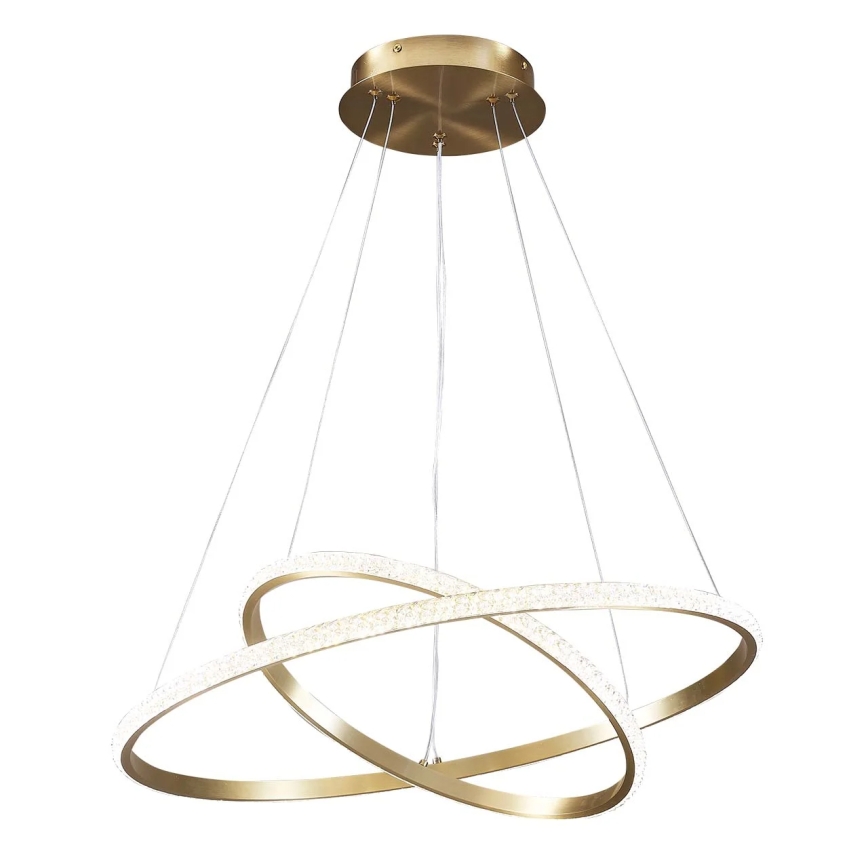 LED-hanglamp aan kabel DIANA LED/44W/230V 4000K Ø 59 cm goud