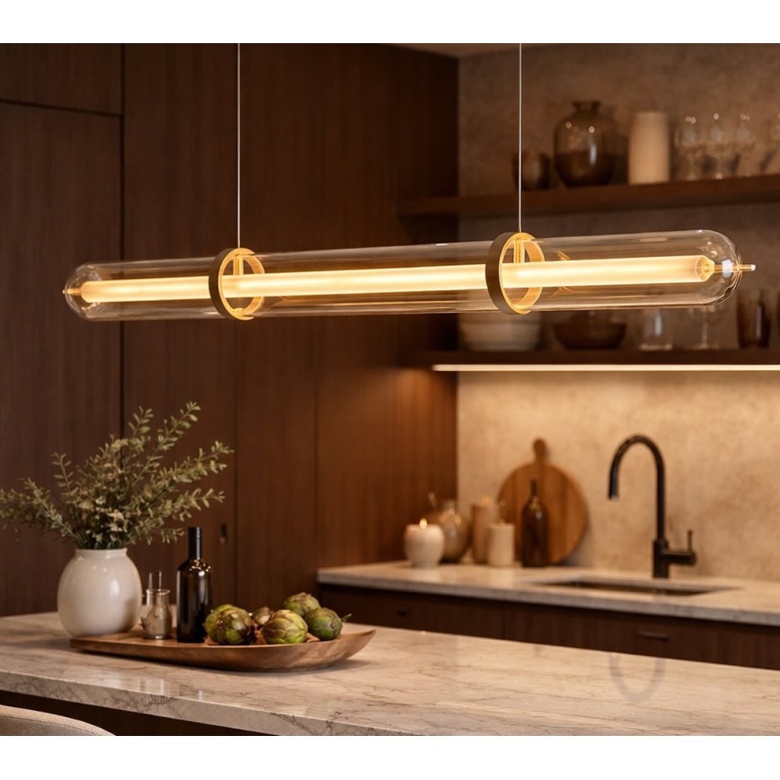 LED-hanglamp aan kabel ELIANA LED/34W/230V goudkleurig