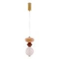 LED-hanglamp aan kabel FLORES LED/10W/230V goud/oranje/bruin
