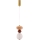 LED-hanglamp aan kabel FLORES LED/10W/230V goud/oranje/bruin