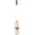 LED hanglamp aan kabel FLORES LED/12W/230V goud/oranje