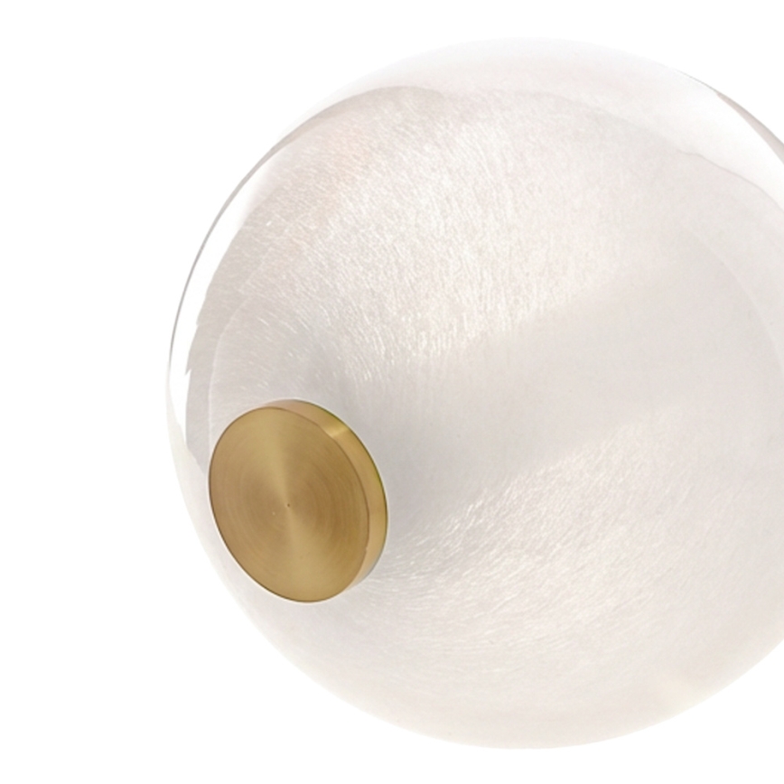 LED hanglamp aan kabel FLORES LED/12W/230V goud/oranje