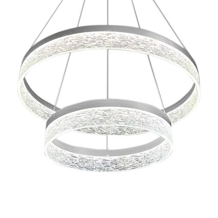 LED-hanglamp aan kabel GALA LED/54W/230V Ø 60 cm zilver