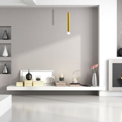 LED-hanglamp aan kabel GOLDIE LED/5W/230V goudkleurig