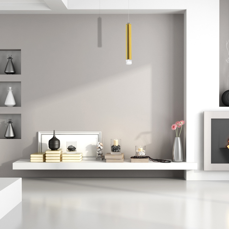 LED-hanglamp aan kabel GOLDIE LED/5W/230V goudkleurig