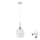 LED-hanglamp aan kabel HARMA 1xE27/60W/230V Ø 20 cm mat chroom/wit