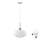 LED-hanglamp aan kabel HARMA 1xE27/60W/230V Ø 30 cm mat chroom/wit