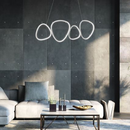 LED-hanglamp aan kabel HELIX LED/50W/230V zilverkleurig