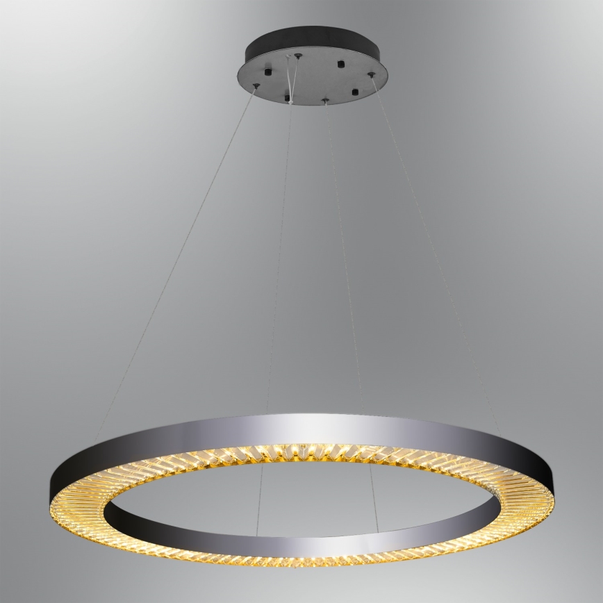 LED-hanglamp aan kabel JESI LED/90W/230V 3000K Ø 100 cm zilverkleurig
