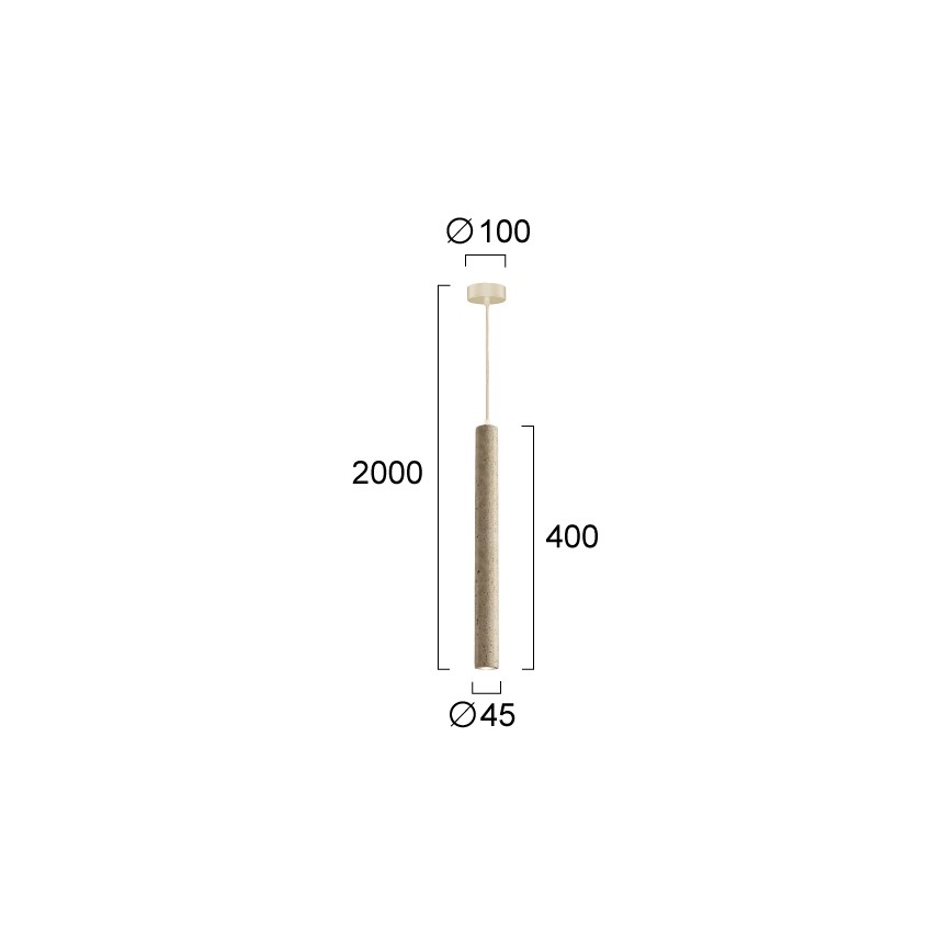 LED-hanglamp aan kabel LEONARD LED/7W/230V beige