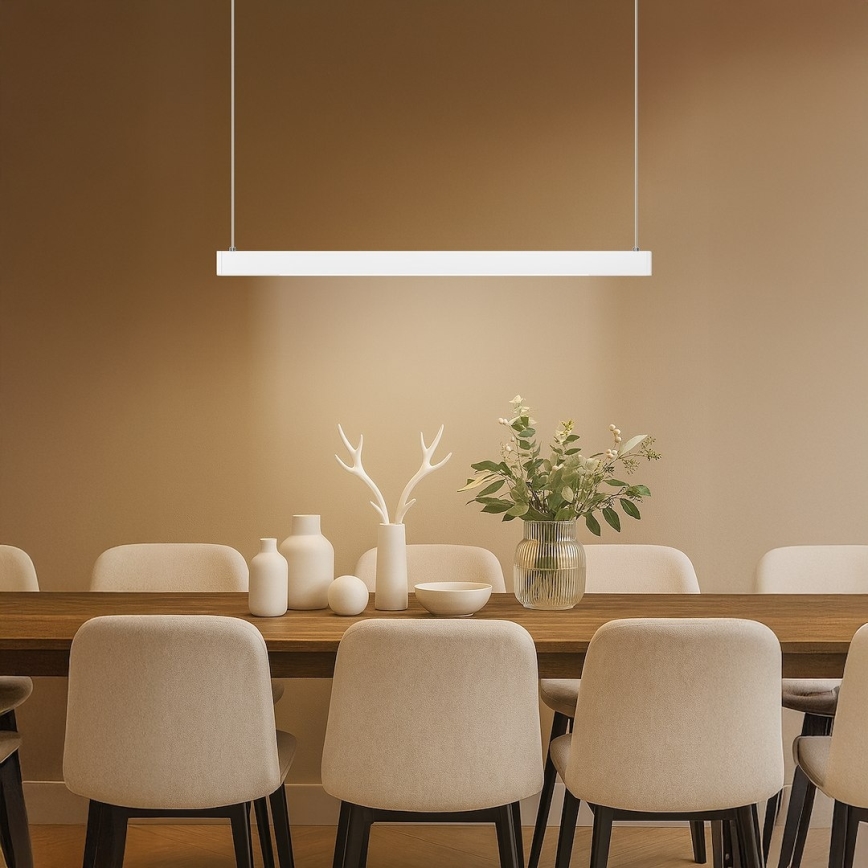 LED hanglamp aan kabel LINEA LED/36W/230V 3000/4000/5700K CRI 90 wit