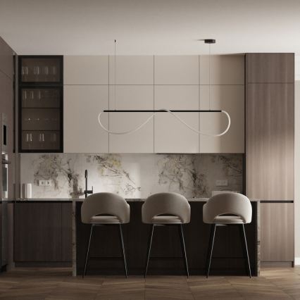 LED-hanglamp aan kabel MELECA LED/36W/230V 3000/4000/6000K 160 cm zwart