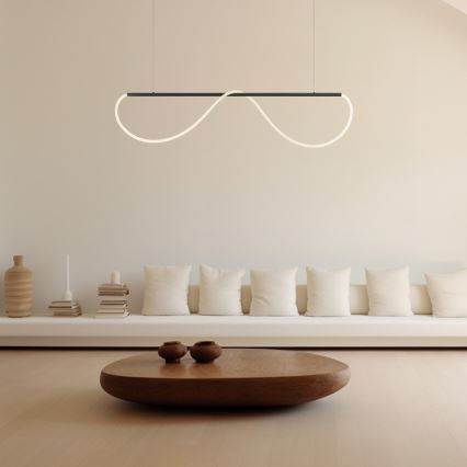 LED-hanglamp aan kabel MELECA LED/36W/230V 3000/4000/6000K 160 cm zwart