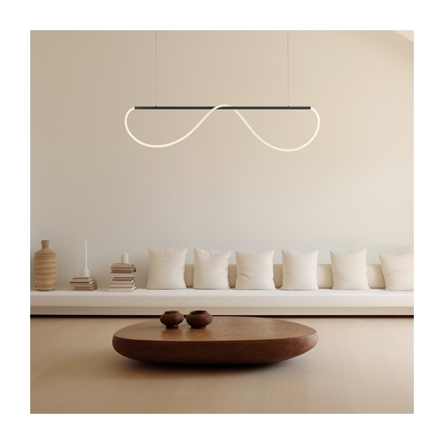 LED-hanglamp aan kabel MELECA LED/36W/230V 3000/4000/6000K 160 cm zwart