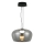 LED-hanglamp aan kabel NADIA LED/20W/230V gerookt glas/zwart