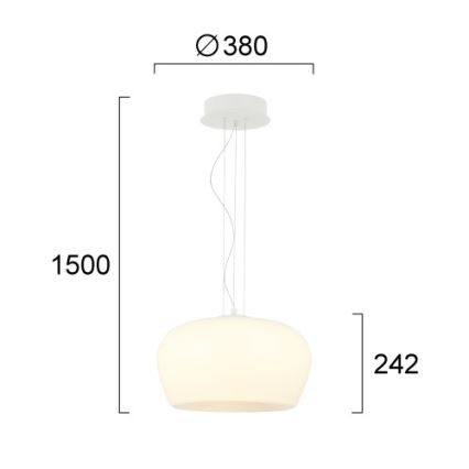 LED-hanglamp aan kabel NADIA LED/20W/230V wit