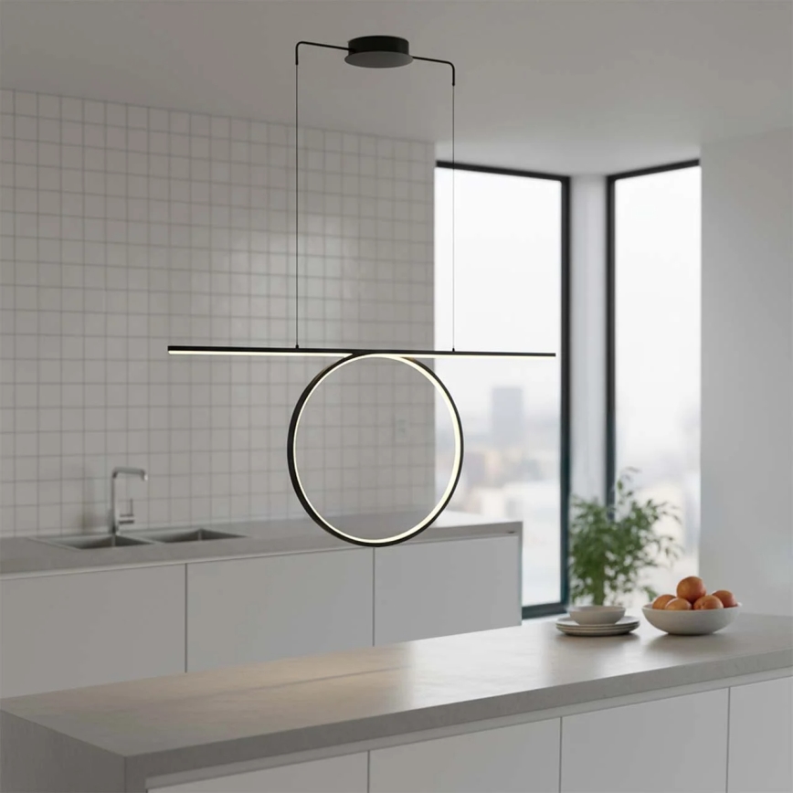 LED-hanglamp aan kabel ODETTA LED/42W/230V 4000K zwart