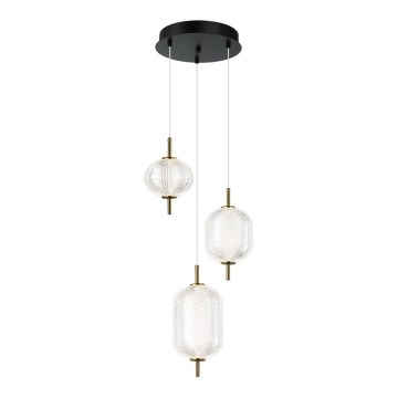 LED-hanglamp aan kabel PELLUCID LED/20W/230V brons/zwart