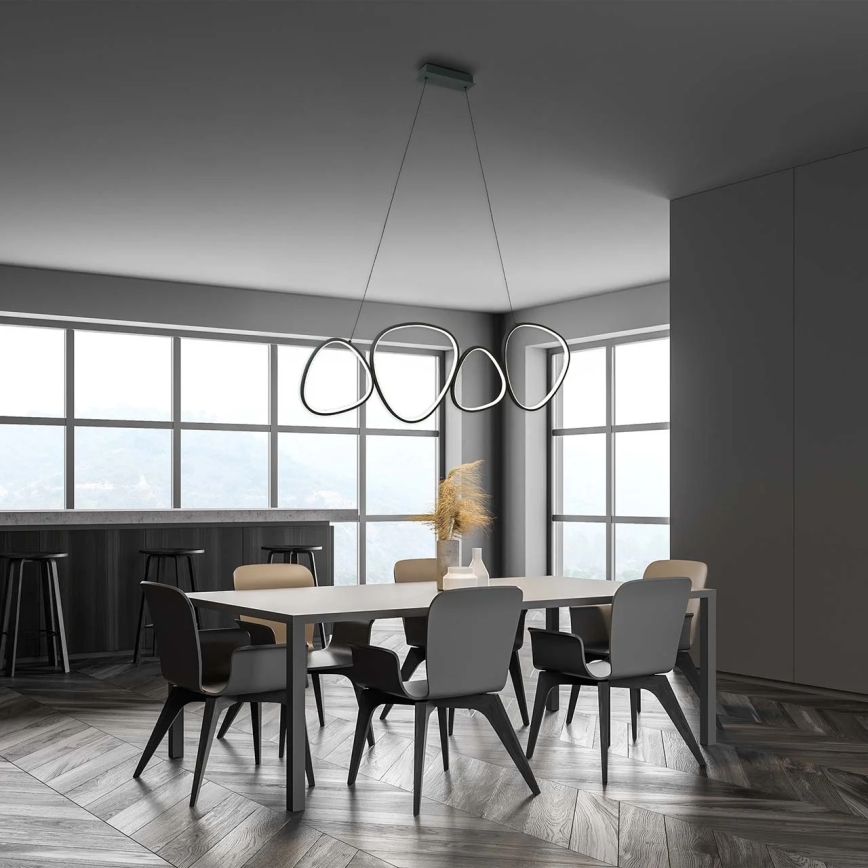 LED-hanglamp aan kabel PETRA LED/48W/230V 4000K zwart