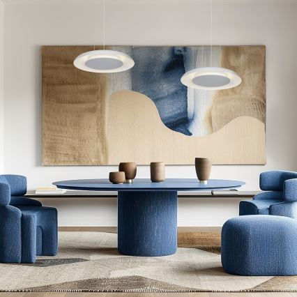 LED-hanglamp aan kabel PIATTINO LED/30W/230V 2700/3200/4000K Ø 40 cm wit