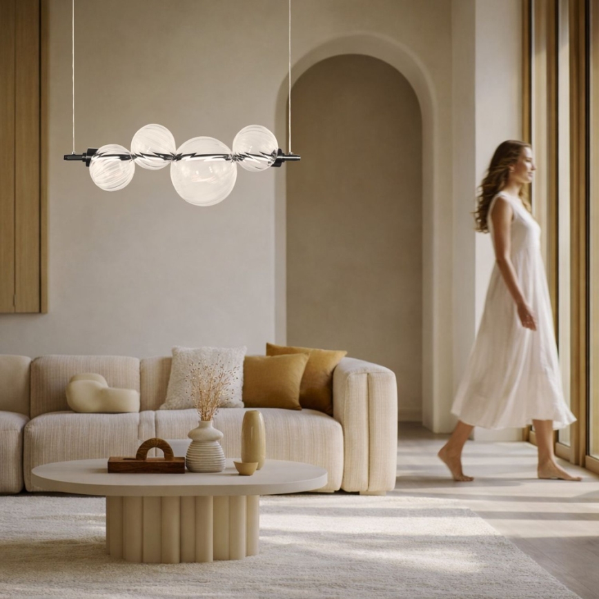 LED-hanglamp aan kabel PLAYA LED/12W/230V zwart