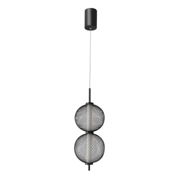 LED-hanglamp aan kabel PUMA LED/10W/230V Ø 14 cm zwart