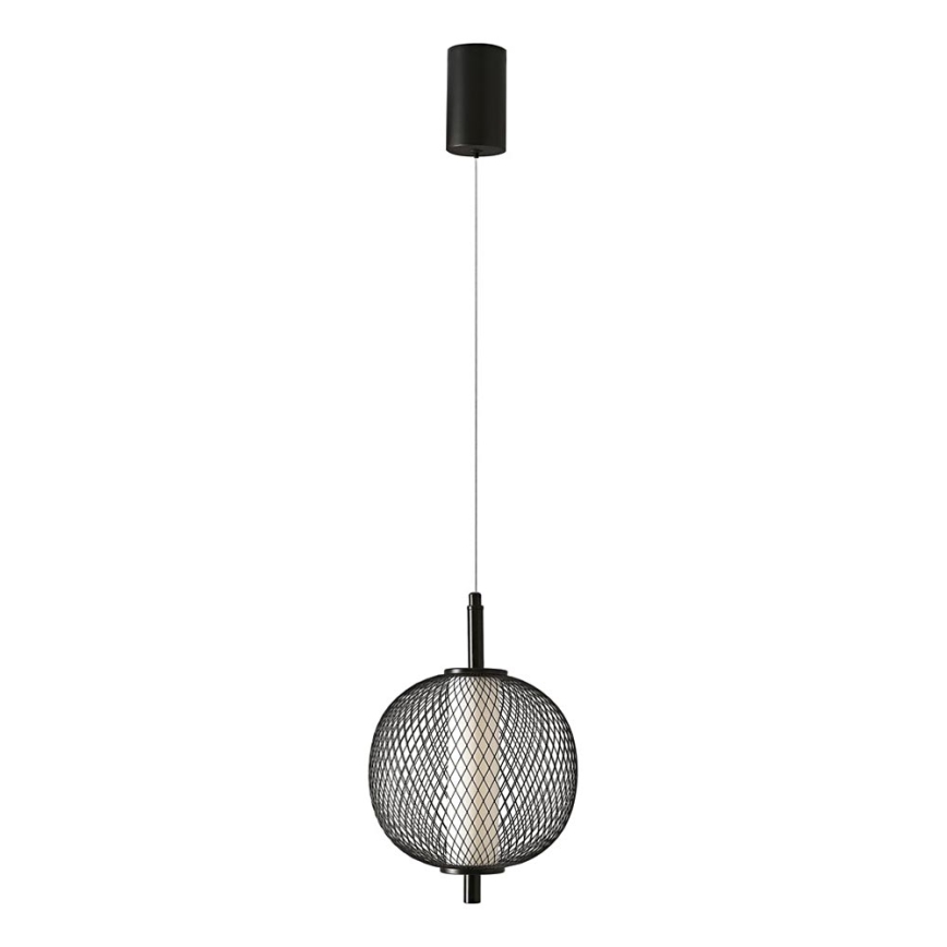 LED-hanglamp aan kabel PUMA LED/10W/230V Ø 20 cm zwart