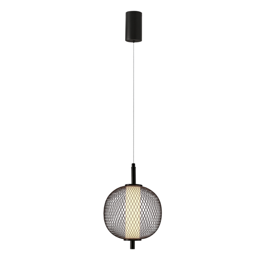 LED-hanglamp aan kabel PUMA LED/10W/230V Ø 20 cm zwart