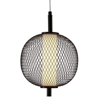 LED-hanglamp aan kabel PUMA LED/10W/230V Ø 20 cm zwart