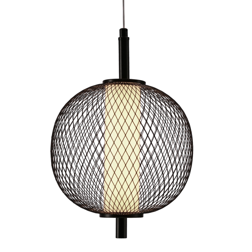 LED-hanglamp aan kabel PUMA LED/10W/230V Ø 20 cm zwart