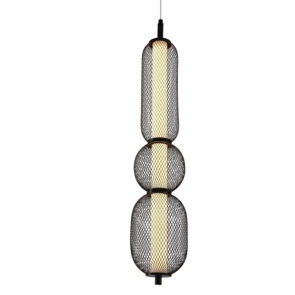 LED-hanglamp aan kabel PUMA LED/15W/230V Ø 14 cm zwart
