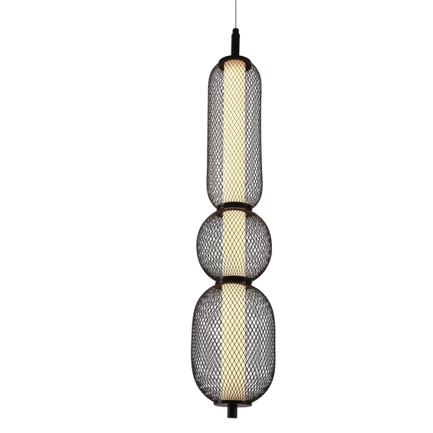 LED-hanglamp aan kabel PUMA LED/15W/230V Ø 14 cm zwart