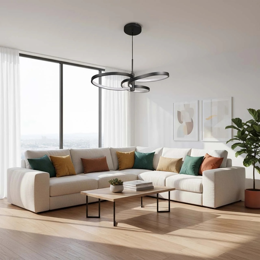 LED-hanglamp aan kabel RIBBON LED/25W/230V 4000K zwart