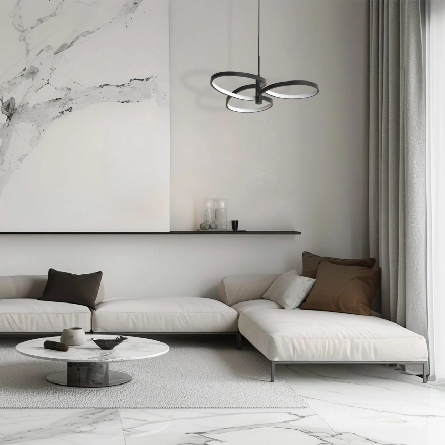 LED-hanglamp aan kabel RIBBON LED/25W/230V 4000K zwart