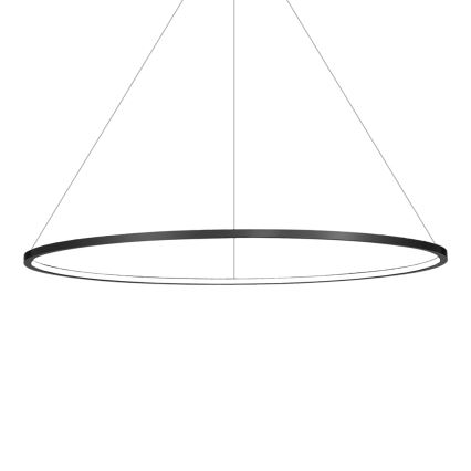 LED-hanglamp aan kabel SATURNO LED/57W/230V Ø100 cm IP44 zwart