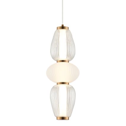LED-hanglamp aan kabel SHINY LED/17W/230V wit/goud