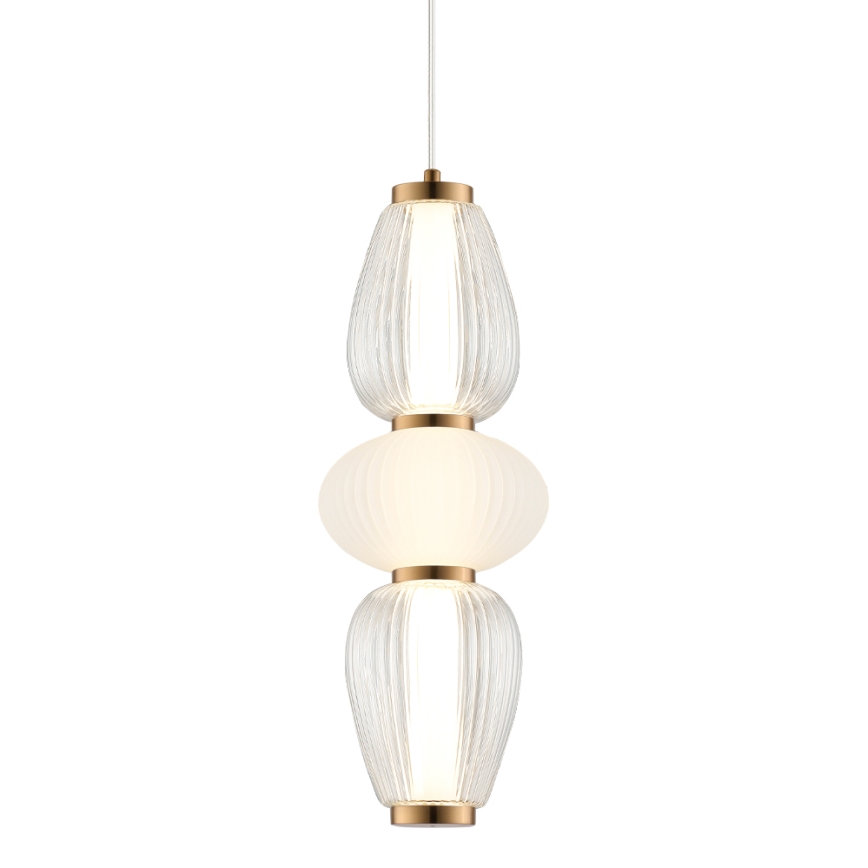LED-hanglamp aan kabel SHINY LED/17W/230V wit/goud