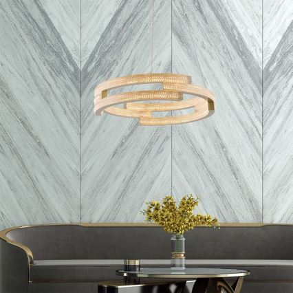 LED-hanglamp aan kabel TARJA LED/36W/230V 3000/4000/6000K Ø 60 cm goud