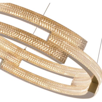 LED-hanglamp aan kabel TARJA LED/36W/230V 3000/4000/6000K Ø 60 cm goud