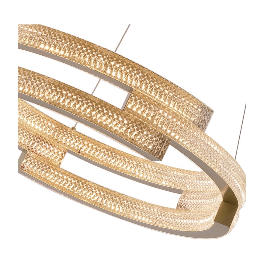 LED-hanglamp aan kabel TARJA LED/36W/230V 3000/4000/6000K Ø 60 cm goud