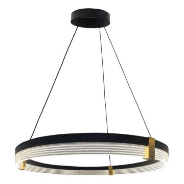 LED-hanglamp aan kabel TRIANGLE LED/40W/230V 3000/4000/6000K Ø 60 cm zwart