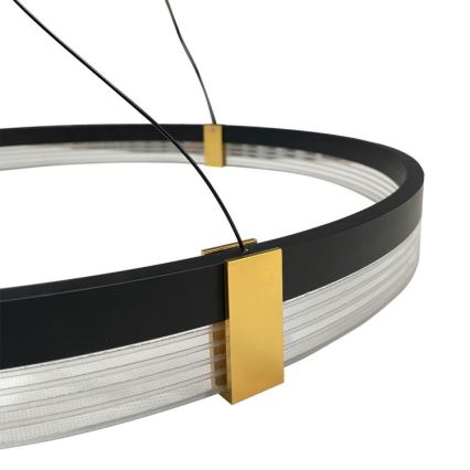 LED-hanglamp aan kabel TRIANGLE LED/40W/230V 3000/4000/6000K Ø 60 cm zwart
