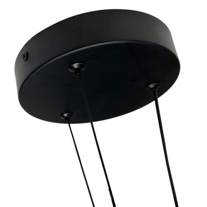 LED-hanglamp aan kabel TRIANGLE LED/40W/230V 3000/4000/6000K Ø 60 cm zwart