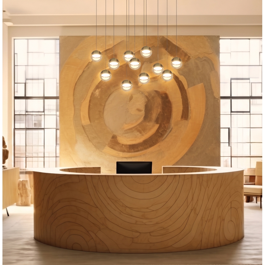 LED-hanglamp aan kabel ZIREA LED/7W/230V goud