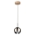 LED Hanglamp aan koord BALL WOOD 1xGU10/5W/230V mat eiken - FSC-gecertificeerd
