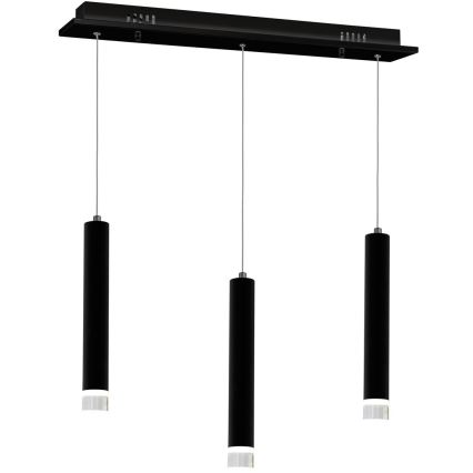 LED Hanglamp aan koord CARBON 3xLED/15W/230V
