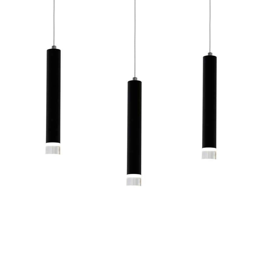 LED Hanglamp aan koord CARBON 3xLED/15W/230V
