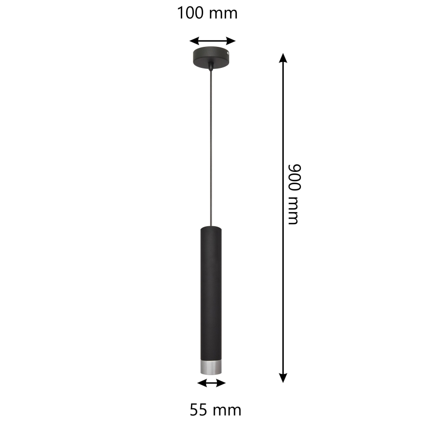 LED Hanglamp aan koord TUBA 1xGU10/4,8W/230V
