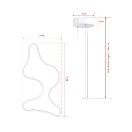 LED Hanglamp ARTISAN LED/36W/230V 6500K wit