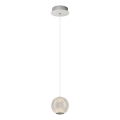 LED Hanglamp CREMONA 1xLED/5W/230V 3000K mat chroom